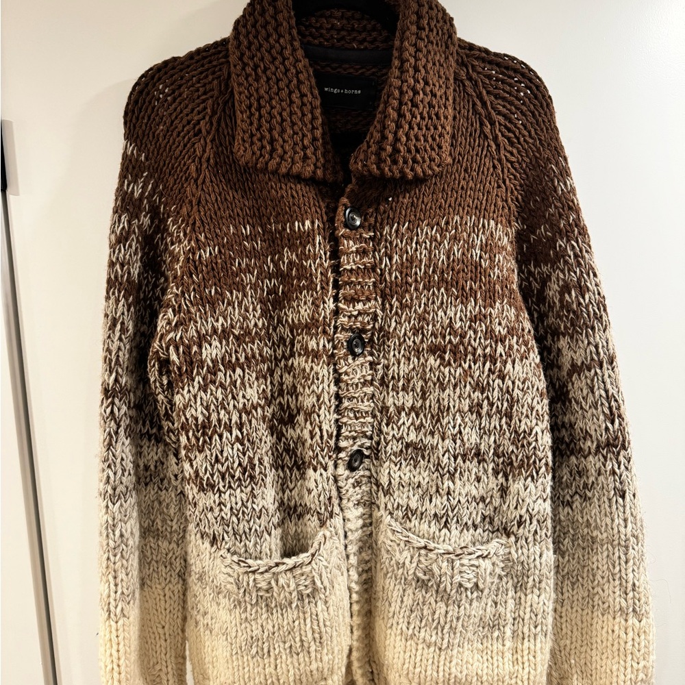 Wings + Horns Men’s Knit Cardigan (Cowichan)